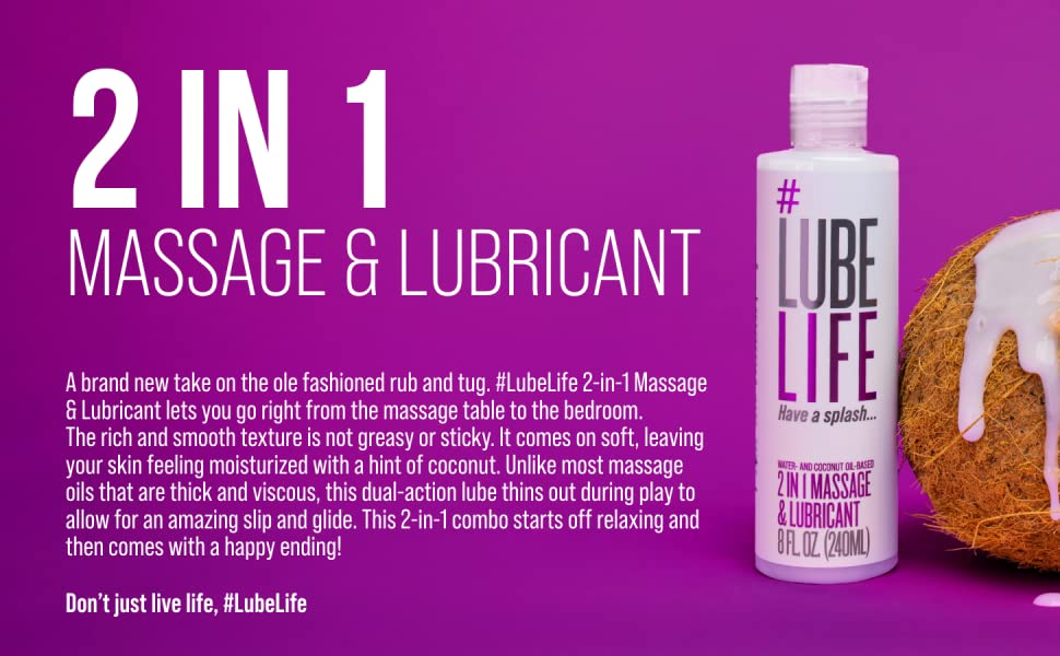 LubeLife 2-in-1 Water and Coconut