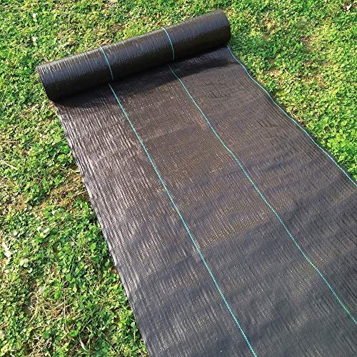 Weed Barrier Landscape Fabric, 3ft x 50ft Weed Block Gardening Mat Heavy Duty PP Woven Weed Control Fabric Garden Ground Cover Weed Cloth