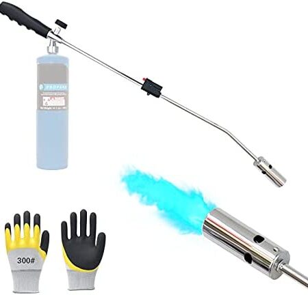 Weed Burner Propane Torch Kit – 20,000 BTU Weed Torch – Portable Outdoor Lawn and Garden Torch