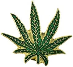 Enamel Pot Marijuana Weed Leaf Jacket Lapel Vest Pin Backpack Decor Hat Bag Tack