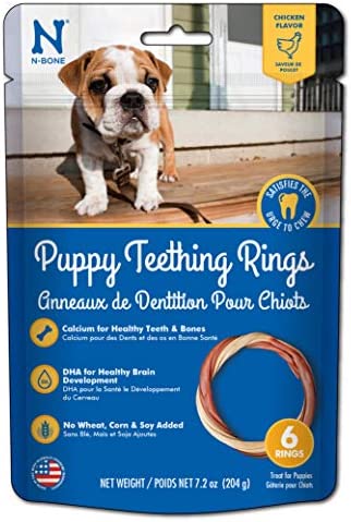 NATURAL POLYMER N-Bone Puppy Teething Ring Chicken Flavor (6-Pack)